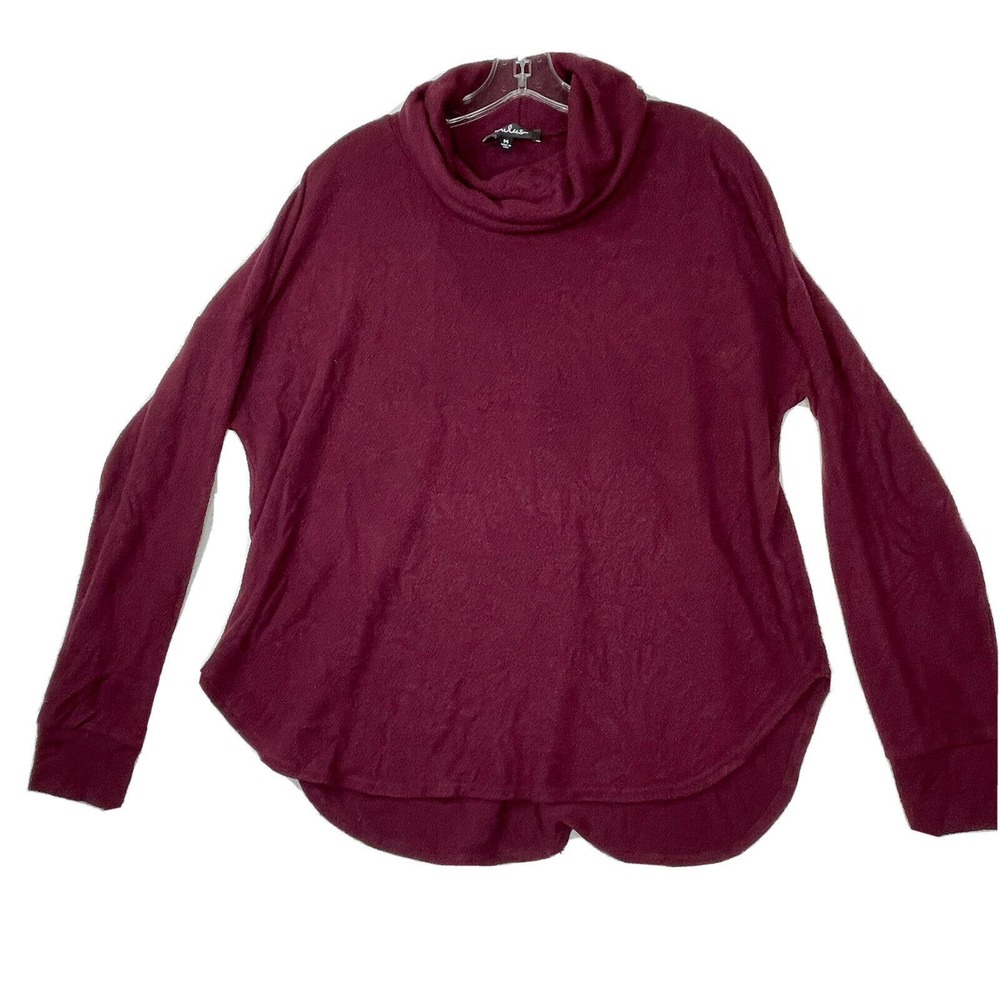 Lulus Women’s Size Medium Solid Purple Oversized Turtleneck Pullover Sweater Top